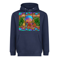 Navy salty beach Heavyweight Hoodie - HRA Design Shop