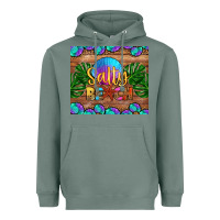 Sage salty beach Heavyweight Hoodie - HRA Design Shop