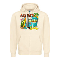 Sandshell always salty with caravan Zipper Hoodie - texasbilliewilder
