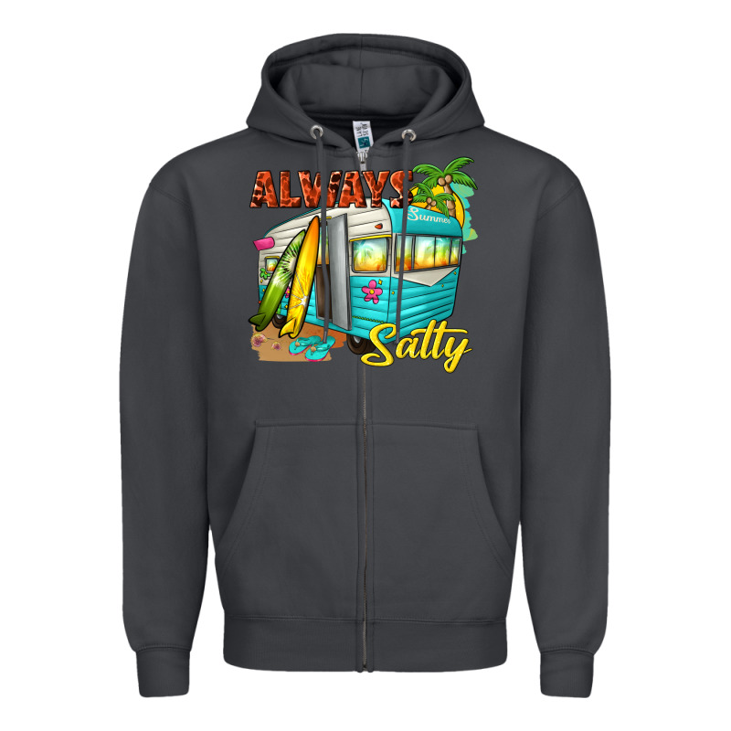 Always Salty With Caravan Zipper Hoodie by texasbilliewilder | Teevron