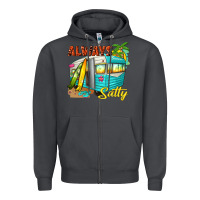 Smoke always salty with caravan Zipper Hoodie - texasbilliewilder