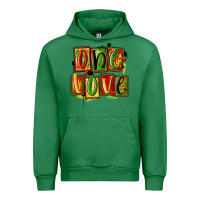 Emerald one love juneteenth Urban Hoodie - MaliasSmallBusiness