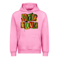 Fuchsia Pink one love juneteenth Urban Hoodie - MaliasSmallBusiness