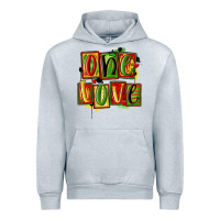 Heather Grey one love juneteenth Urban Hoodie - MaliasSmallBusiness