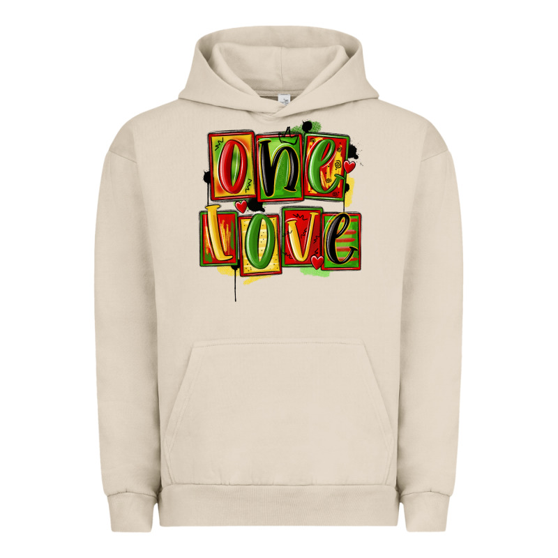 One Love Juneteenth Urban Hoodie by MaliasSmallBusiness | Teevron