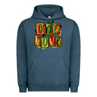 Pigment Midnight Navy one love juneteenth Urban Hoodie - MaliasSmallBusiness