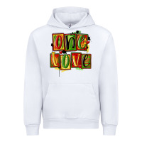 White one love juneteenth Urban Hoodie - MaliasSmallBusiness