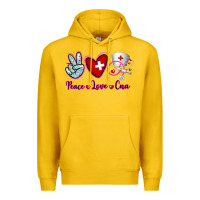 Lemon Peace Love Cna Premium Hoodie - RanaPortraitStore