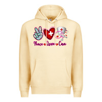 Pina Colada Peace Love Cna Premium Hoodie - RanaPortraitStore