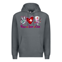 Rock Peace Love Cna Premium Hoodie - RanaPortraitStore
