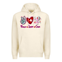 Tofu Peace Love Cna Premium Hoodie - RanaPortraitStore