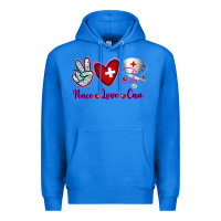 True Royal Peace Love Cna Premium Hoodie - RanaPortraitStore