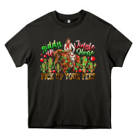 Asphalt Giddy Up Jingle Horse Pick Up Your Feet Heavy Core Tee - CowhideDigitalArt