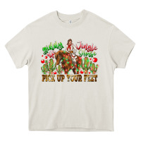 Cream Giddy Up Jingle Horse Pick Up Your Feet Heavy Core Tee - CowhideDigitalArt