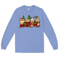 Colony Blue lumberjack coffee cups Long Sleeve Tee - Zillion Design Studio