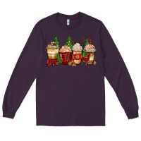 Plum lumberjack coffee cups Long Sleeve Tee - Zillion Design Studio