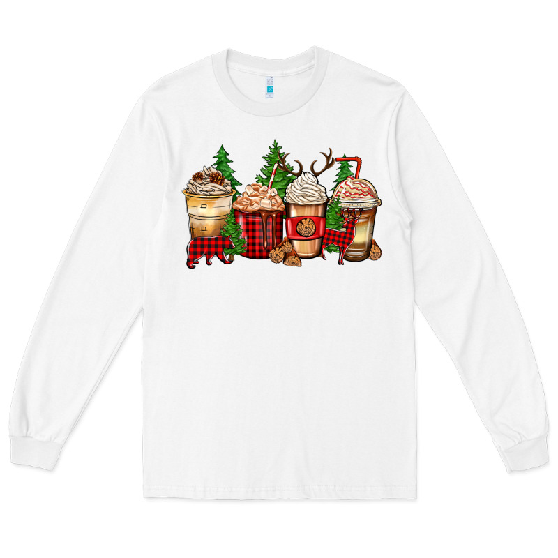 Lumberjack Coffee Cups Long Sleeve Tee by Zillion Design Studio | Teevron
