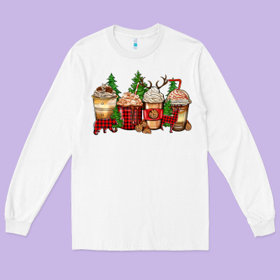 Long Sleeve Tee lumberjack coffee cups