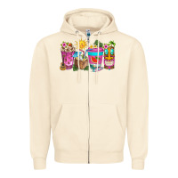Sandshell aloha coffe cups Zipper Hoodie - texasbilliewilder