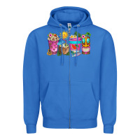 True Royal aloha coffe cups Zipper Hoodie - texasbilliewilder