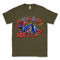 Army Green Amerisaurus rex Classic Tee - texasbilliewilder