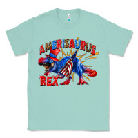 Seafoam Amerisaurus rex Classic Tee - texasbilliewilder