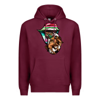 Burgundy Serape Cowboy Tongue Premium Hoodie - Jasminsmagicworld