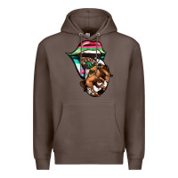 Coffee Serape Cowboy Tongue Premium Hoodie - Jasminsmagicworld