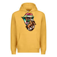 Mustard Serape Cowboy Tongue Premium Hoodie - Jasminsmagicworld