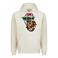 Oatmeal Heather Serape Cowboy Tongue Premium Hoodie - Jasminsmagicworld