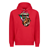 Red Serape Cowboy Tongue Premium Hoodie - Jasminsmagicworld