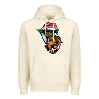Sandshell Serape Cowboy Tongue Premium Hoodie - Jasminsmagicworld