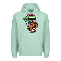 Seafoam Serape Cowboy Tongue Premium Hoodie - Jasminsmagicworld