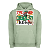 Pigment Oil Green i've loved my class 100 days Urban Hoodie - MaliasSmallBusiness