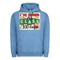 Pigment Pebble Blue i've loved my class 100 days Urban Hoodie - MaliasSmallBusiness