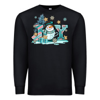 Black cute coffeecup snowmanand joy Premium Sweatshirt - AdoDesignShop