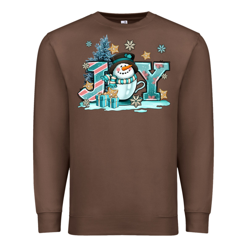 Cute Coffeecup Snowmanand Joy Premium Sweatshirt by AdoDesignShop | Teevron