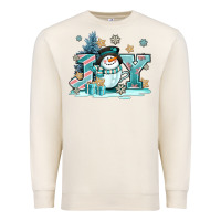Sandshell cute coffeecup snowmanand joy Premium Sweatshirt - AdoDesignShop