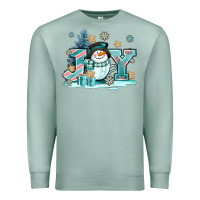 Seafoam cute coffeecup snowmanand joy Premium Sweatshirt - AdoDesignShop