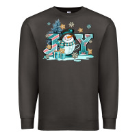 Smoke cute coffeecup snowmanand joy Premium Sweatshirt - AdoDesignShop