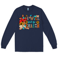 Navy i will not be shaken Long Sleeve Tee - Zillion Design Studio
