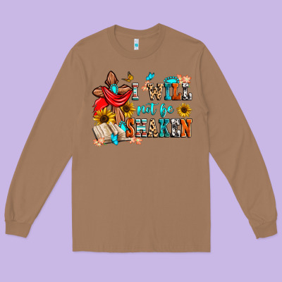 Long Sleeve Tee i will not be shaken