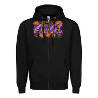 Black mini basketball Zipper Hoodie - Zillion Design Studio