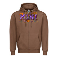 Chestnut mini basketball Zipper Hoodie - Zillion Design Studio