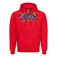 Red mini basketball Zipper Hoodie - Zillion Design Studio