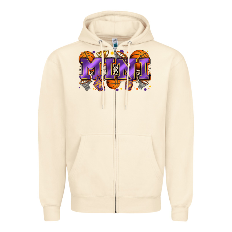 Mini Basketball Zipper Hoodie by Zillion Design Studio | Teevron