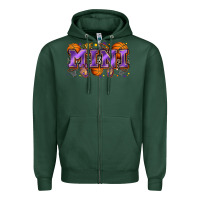 Sports Green mini basketball Zipper Hoodie - Zillion Design Studio