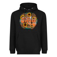 Black mini western Heavyweight Hoodie - RacoonDesign
