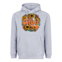 Heather Grey mini western Heavyweight Hoodie - RacoonDesign