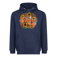Navy mini western Heavyweight Hoodie - RacoonDesign